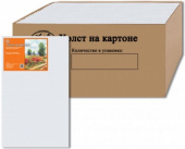 Холст на картоне мелкозернистый, 100% хлопок, 280 г/м², 30х50 см