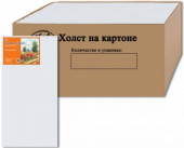 Холст на картоне мелкозернистый, 100% хлопок, 280 г/м², 30х60 см