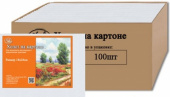 Холст на картоне мелкозернистый, 100% хлопок, 280 г/м², 18х24 см